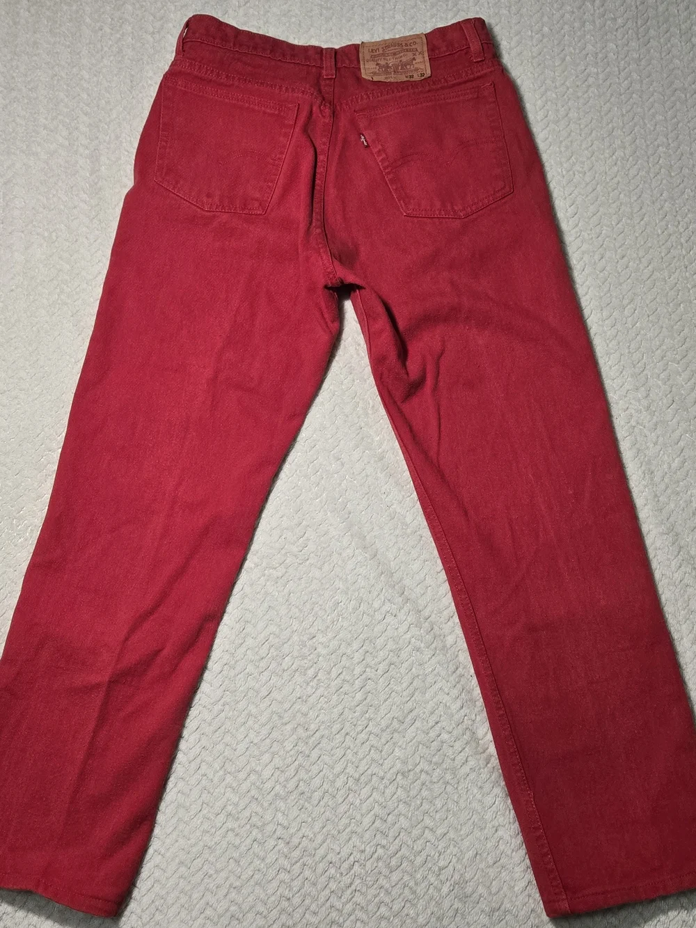 Levi's Men's Red Straight Jeans